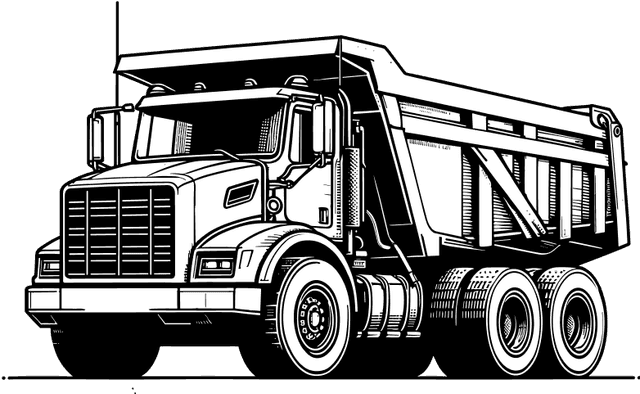 A dump truck